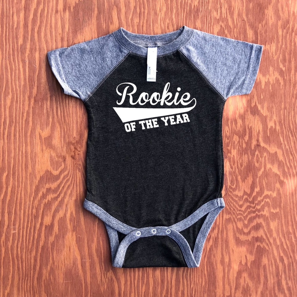 Baby Rookie of the Year 6 months onesie